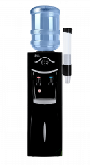Кулер напольный с холодильником  Ecotronic K21-LF компрессорное охлаждение, нажим кружкой, серебристо-чёрный