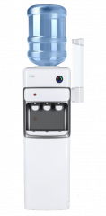Кулер напольный со шкафчиком Ecotronic К30-LCE  электронное охлаждение, бело-серебристый